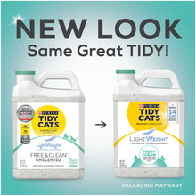 Load image into Gallery viewer, Tidy Cats Low Dust Clumping Cat Litter Lightweight Free &amp; Clean Unscented Multi Cat Litter