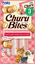 Load image into Gallery viewer, Inaba Cat Churu Bites Chicken Recipe Wraps Tuna With Salmon Recipe Cat Treats