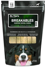 Load image into Gallery viewer, Dr. Tim&#39;s CLENZ-A-DENT Breakables Rawhide Dental Chews