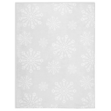 Load image into Gallery viewer, Paw Snowflake Minky Blanket - White/White