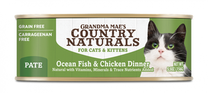 Grandma Mae's Country Naturals Grain Free Ocean Fish & Chicken Dinner Pate Canned Food for Cats