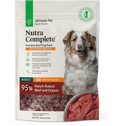 Ultimate Pet Nutrition Freeze Dried Nutra Complete Beef Dog Food