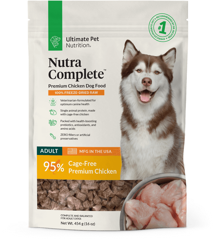 
                  
                    Ultimate Pet Nutrition Freeze Dried Nutra Complete Chicken Dog Food
                  
                