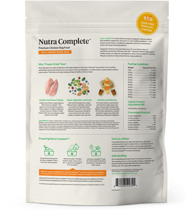 Ultimate Pet Nutrition Freeze Dried Nutra Complete Chicken Dog Food