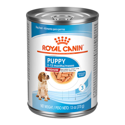 Royal Canin Size Health Nutrition Medium Puppy Thin Slices in Gravy Wet Dog Food