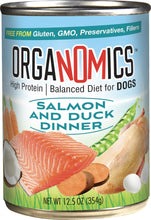 Load image into Gallery viewer, Evangers Organomics Salmon &amp; Duck Dinner for Dogs