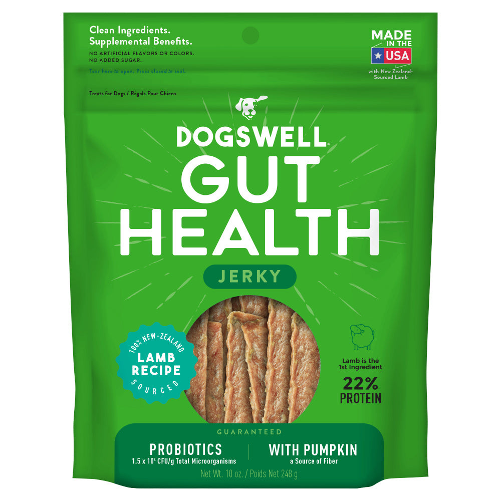 Dogswell Gut Health Jerky Lamb Dog Treats