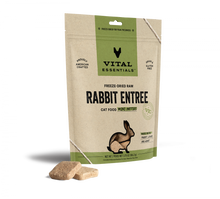 Load image into Gallery viewer, Vital Essentials Freeze Dried Raw Rabbit Entree Cat Food Mini Patties