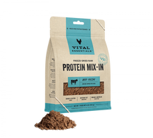 Load image into Gallery viewer, Vital Essentials Freeze Dried Raw Protein Mix In Beef Recipe Ground Topper for Dogs