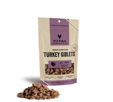 Load image into Gallery viewer, Vital Essentials Freeze Dried Raw Turkey Giblets Dog Treats,