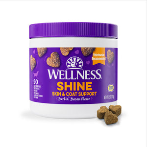 Wellness Barkin Bacon Flavored Soft Chew Skin & Coat Supplements for Dogs