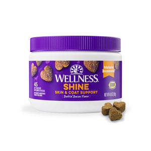 Wellness Barkin Bacon Flavored Soft Chew Skin & Coat Supplements for Dogs