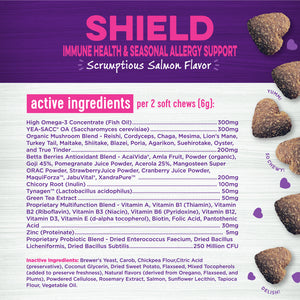 Wellness Salmon Flavored Soft Chew Immune & Allergy Supplements for Dogs