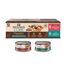 Load image into Gallery viewer, Wellness CORE Signature Selects Flaked Seafood Selection Natural Canned Grain Free Cat Food Variety Pack