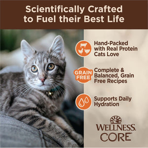 Wellness CORE Signature Selects Shredded Poultry SelectionNatural Canned Grain Free Cat Food Variety Pack