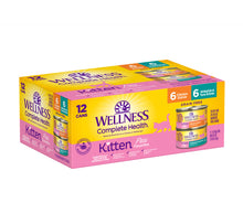 Load image into Gallery viewer, Wellness Complete Health Whitefish &amp; Tuna and Chicken Variety Pack Kitten Canned Wet Cat Food