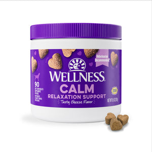 Wellness Tasty Cheese Flavored Soft Chews Calming Supplements for Dogs