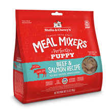 Load image into Gallery viewer, Stella &amp; Chewys Freeze Dried Grain Free Raw Meal Mixers Crafted for Puppies Protein Rich Perfectly Puppy Beef &amp; Salmon Recipe