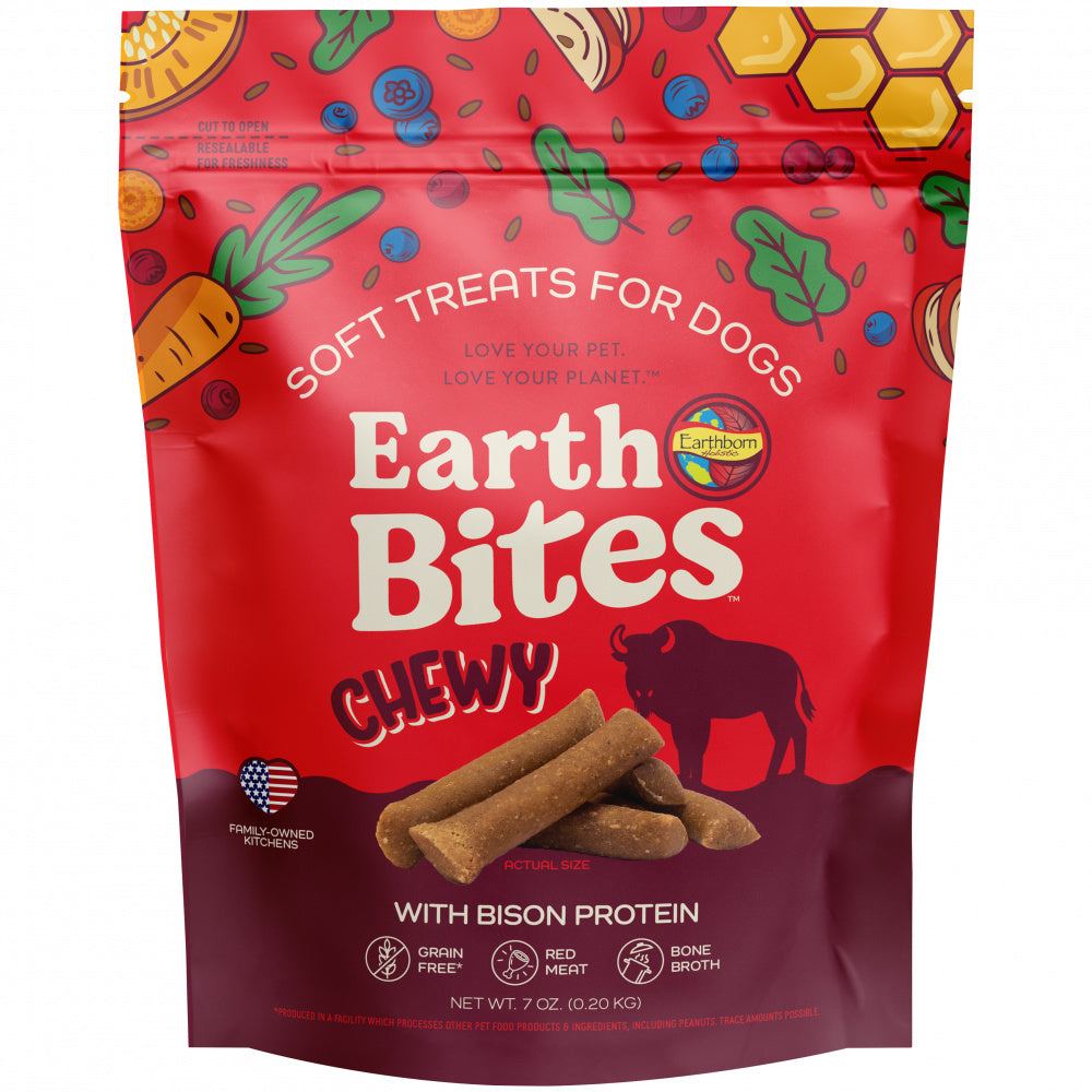 Earthbites Chewy Bison Dog Treats
