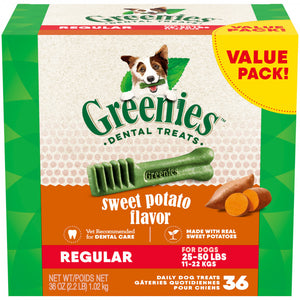 Greenies Dental Bone Sweet Potato Regular