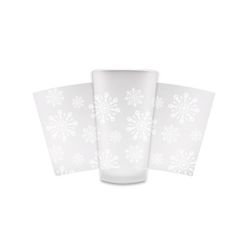 Paw Snowflake Frosted Pint Glass