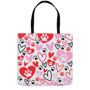 Paw Heart Tote Bag