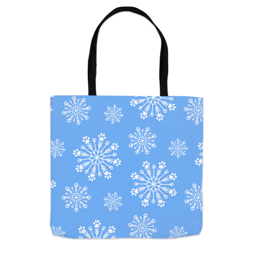 Paw Snowflake Tote Bag