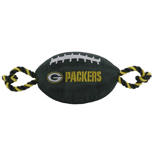 Pets First® Green Bay Packers Football Rope Toy