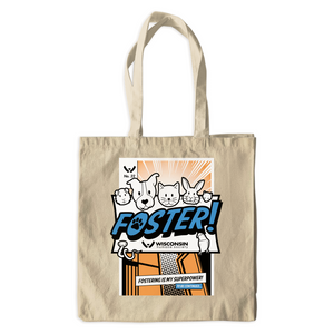 Foster Comic Logo Tote Bags