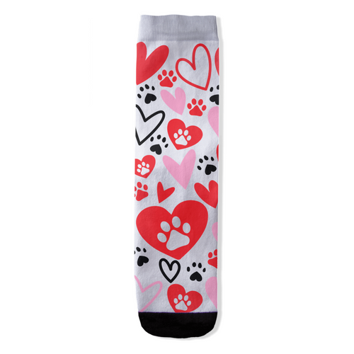 Paw Heart All-Over Print Socks