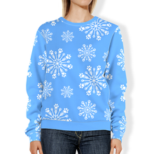Load image into Gallery viewer, Paw Snowflake All-Over Print Sweatshirt