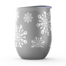 Load image into Gallery viewer, Paw Snowflake Stemless Wine Tumbler