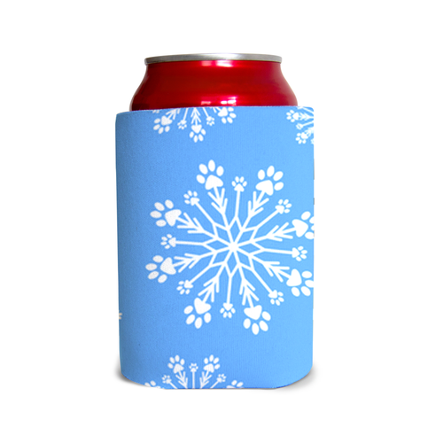 Paw Snowflake Bottle and Can Cooler