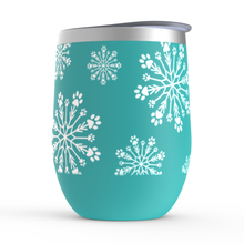 Load image into Gallery viewer, Paw Snowflake Stemless Wine Tumbler