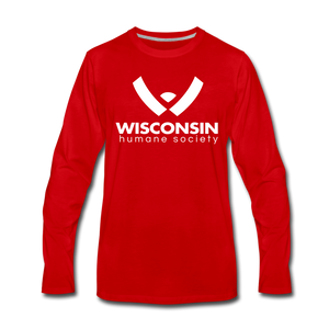 WHS Logo Premium Long Sleeve T-Shirt - red