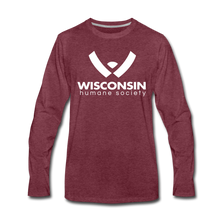Load image into Gallery viewer, WHS Logo Premium Long Sleeve T-Shirt - heather burgundy