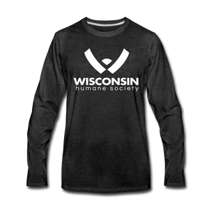 WHS Logo Premium Long Sleeve T-Shirt - charcoal gray