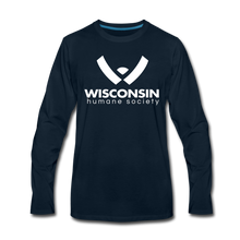 Load image into Gallery viewer, WHS Logo Premium Long Sleeve T-Shirt - deep navy