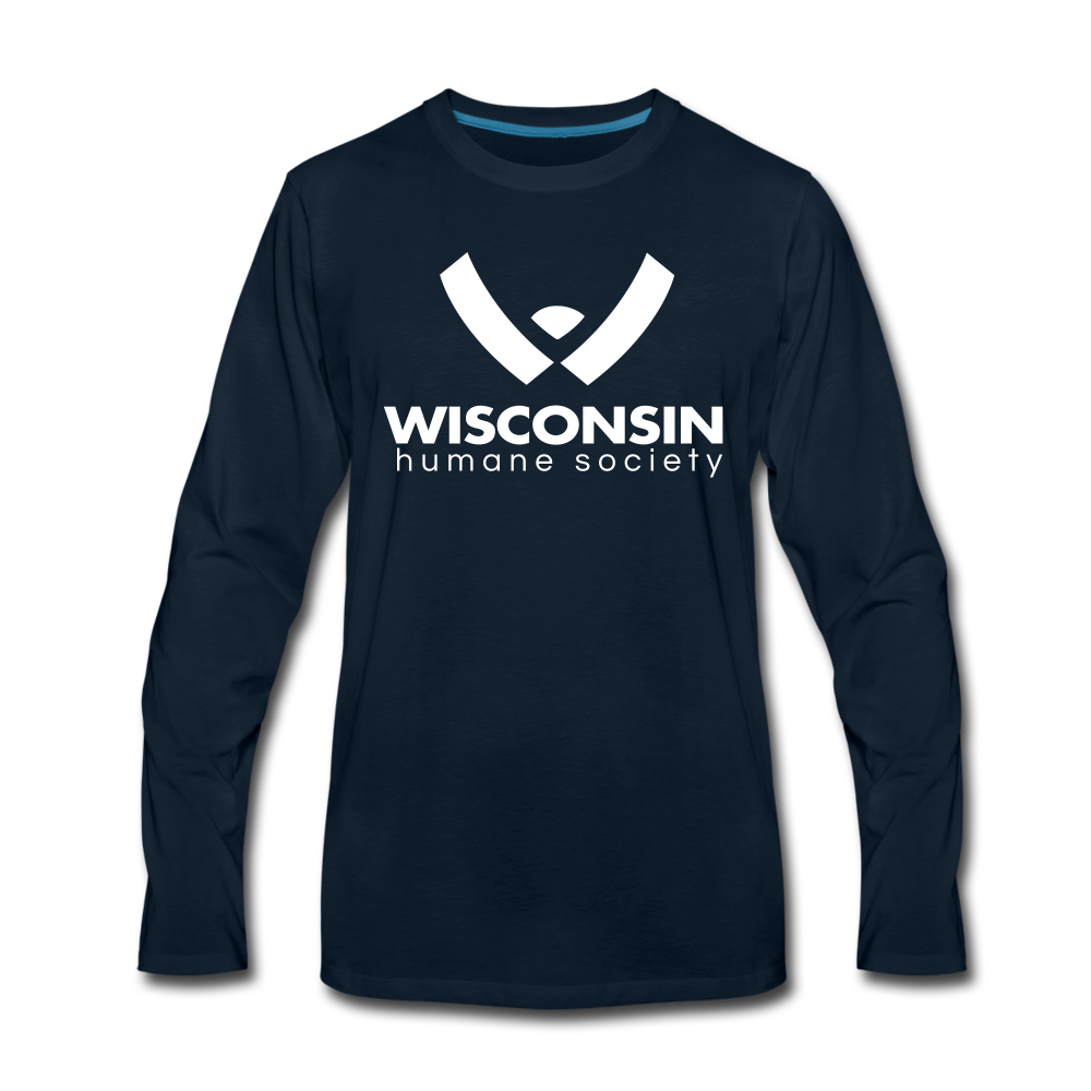 WHS Logo Premium Long Sleeve T-Shirt - deep navy