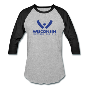 WHS Logo Baseball T-Shirt - heather gray/black