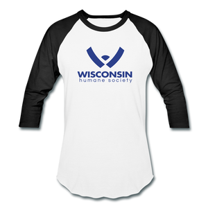 WHS Logo Baseball T-Shirt - white/black