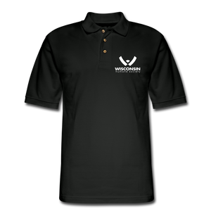 WHS Logo Pique Polo Shirt - black