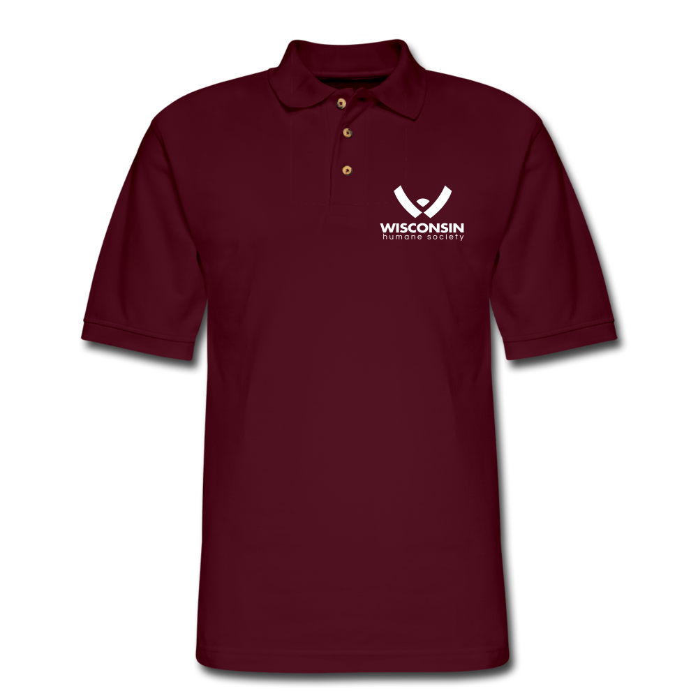 WHS Logo Pique Polo Shirt - burgundy