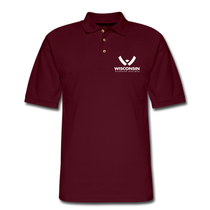 WHS Logo Pique Polo Shirt - burgundy
