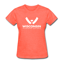 Load image into Gallery viewer, WHS Logo Classic Contoured T-Shirt - heather coral