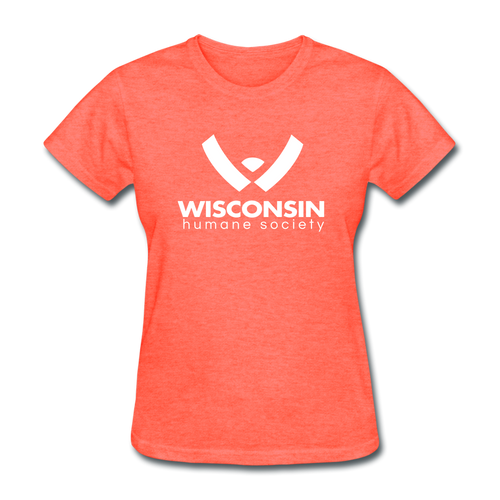 WHS Logo Classic Contoured T-Shirt - heather coral