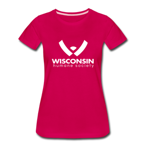 WHS Logo Premium Contoured T-Shirt - dark pink