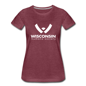 WHS Logo Premium Contoured T-Shirt - heather burgundy