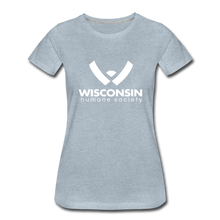 Load image into Gallery viewer, WHS Logo Premium Contoured T-Shirt - heather ice blue