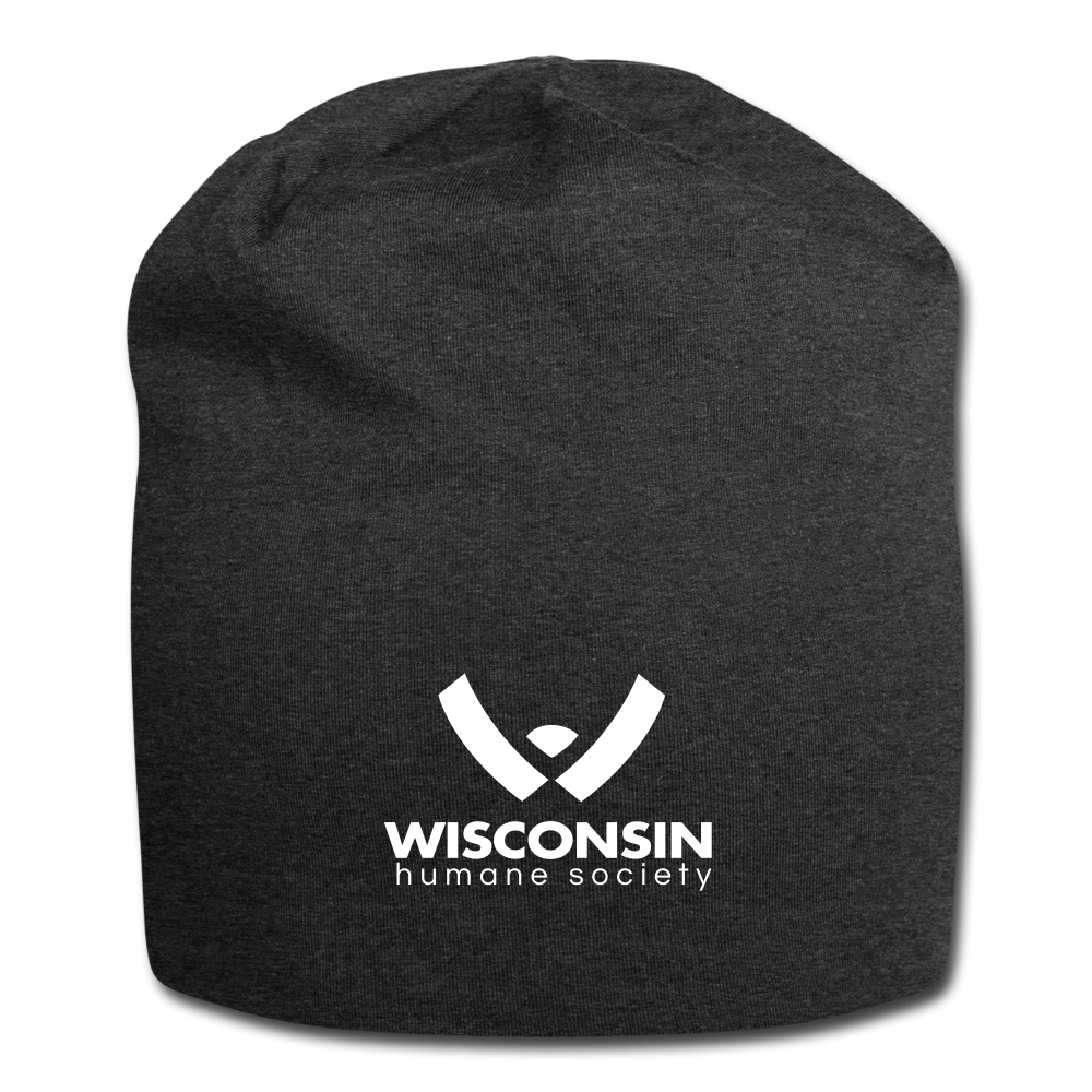 WHS Logo Jersey Beanie - charcoal gray